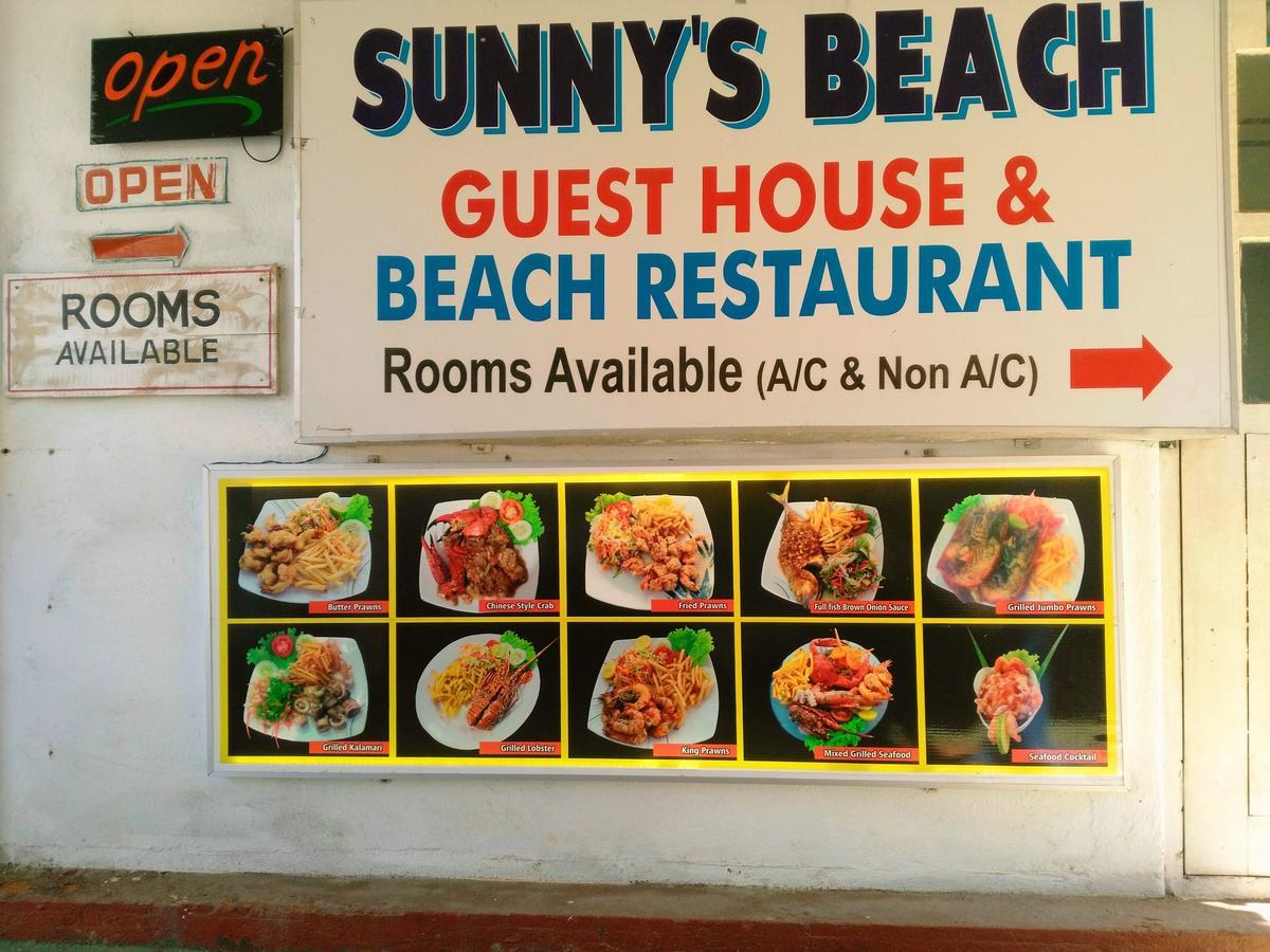Sunnys Beach Guest House Hikkaduwa Ngoại thất bức ảnh